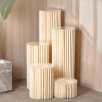 ستاند استقبال ورقي قابل للطي - لون بيج | 100*30 سم