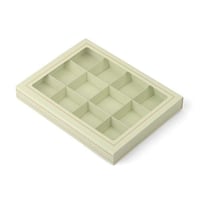 علب ورقية فاخرة بنافذة شفافة للمعجنات والحلويات لو...