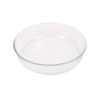 صينية زجاجية شفافة للحلويات والمعجنات | 26 سم