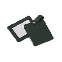 مرآة بغطاء جلد فاخرة مستطيلة الشكل لون بني - (6) ح...