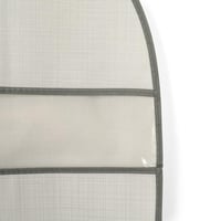 كيس قماشي فاخر لحفظ الملابس لون رمادي- الحجم الصغي...