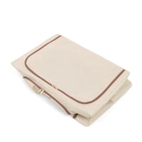 صندوق تخزين قماشي قابل للطي بنافذة شفافة لون بيج |...