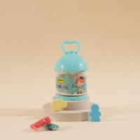 علبة صلصال على شكل قفص للأطفال لون أزرق