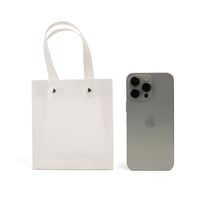 مجموعة (6) أكياس هدايا شفافة أنيقة بمسكة يد لون أب...