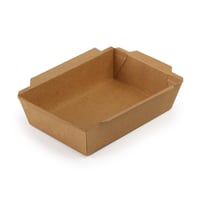 علب كرافت مع غطاء منفصل بلاستيك- (200)حبة | 40 انز