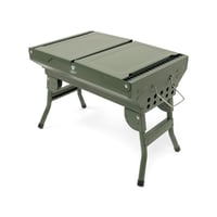 شواية فحم محمولة وقابلة للطي من الستيل لون اخضر