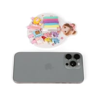 مجموعة (6) بكلات شعر مزخرفة برسومات جميلة