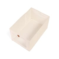 منظم قماشي بنافذة شفافة لون بيج | 31*47*25 سم