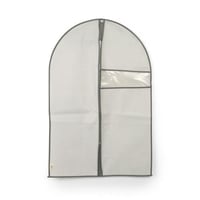 كيس قماشي فاخر لحفظ الملابس لون رمادي- الحجم الصغي...