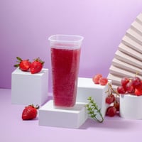 كرتون (500) غطاء بلاستيك شفاف مربع + قلب أحمر | 16...