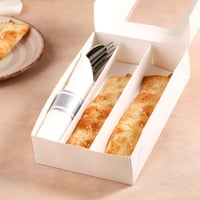 مجموعة (12) علبة بيضاء فاخرة مقسمة للفطائر والحلوي...