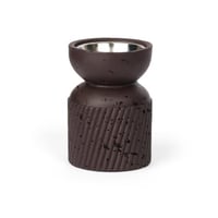 مبخرة سيراميك انيقة بقاعدة اسطوانية - لون بني