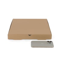 مجموعة (50) علبة كرتون كرافت للبيتزا والمعجنات|330...