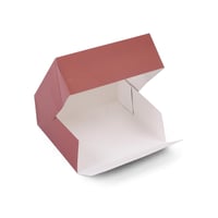 علبة ورقية مربعة فاخرة لون أحمر بثيم أغصان - (12)...