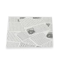 مجموعة(50) ورق للساندويتش بطبعات جريدة وجيب