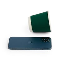 أكواب ورق مخمل بطبقتين اللون زيتي-(25) حبة| 8 انز