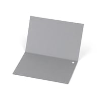 كرت ورقي للهدايا لون رمادي-(12) حبة | 7*10.5 سم