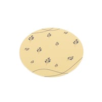 قاعدة اكواب فاخرة بنمط أوراق شجر لون أصفر- (12) حب...