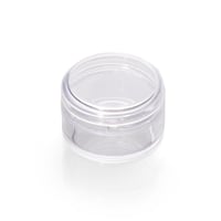 علبة بلاستيك دائرية شفافة بغطاء محكم -(12)حبة