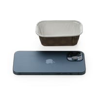 ورق كب كيك بني مستطيل برسومات مخبوزات - (6) |8*4*4...