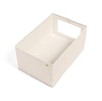 منظم قماشي بنافذة شفافة لون بيج | 20*40*26 سم