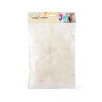 ريش ناعم للهدايا والاعمال الفنية لون أبيض-10 جرام