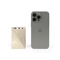 مبخرة سيراميك بقاعدة مزدوجة - لون بيج