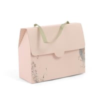 حقيبة توزيعات بلون بيج ونمط أخضر - (12) حبة | 12*5...