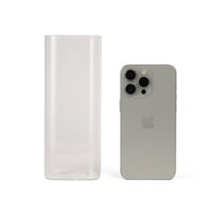 فازة ورد فاخرة زجاجية شفافة