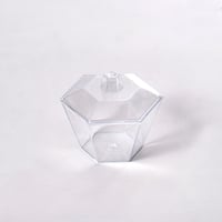 مجموعة ( 12) صحن بلاستيك فاخر بشكل سداسي لتقديم ال...