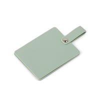 مرآة بغطاء جلد فاخرة مستطيلة الشكل لون أخضر - (6)...