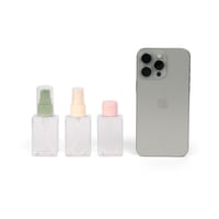 حقيبة (5) علب بلاستيك شفافة فارغة بأغطية ملونة