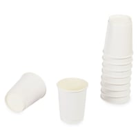 مجموعة (25) كوب ورق أبيض فاخر بطبقتين | 9 انز