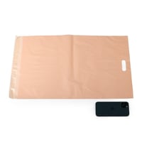 أكياس شحن وردي قابلة للإغلاق بمسكة علوية - (50) حب...