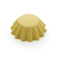 ورق كب كيك مقوى بلون أصفر - (12) حبة