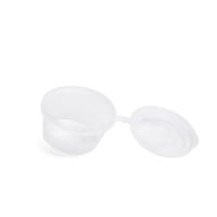 مجموعة (50) علبة بلاستيك شفافه للصوصات بغطاء متصل...