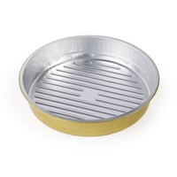 مجموعة (3) صحن المنيوم دائري بلون ذهبي مع غطاء| 31...