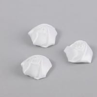 مجموعة (12) ورود ساتان بلون أبيض | 4.5 سم