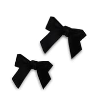 مجموعة (12) فيونكة ستان بلون أسود | 6 سم