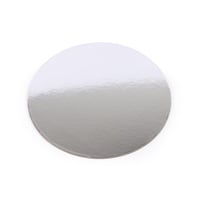 مجموعة (11) قاعدة كيك دائرية بلون فضي فاخر | 22 سم