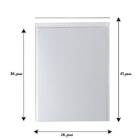 مجموعة (10) اظرف ابيض للطرود البريدية بفقاعات حماي...