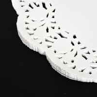 مجموعة ( 65) ورق دنتيل ابيض بشكل دائرى