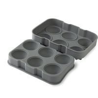 قالب سليكون لصنع كرات الثلج 6 كرات - رصاصي