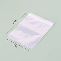 مجموعة (100) كيس بلاستيك شفاف قابل للإغلاق