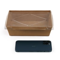 علب كرافت مع غطاء منفصل بلاستيك- (25)حبة | 54 انز