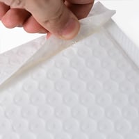 مجموعة (10) اظرف ابيض للطرود البريدية بفقاعات حماي...