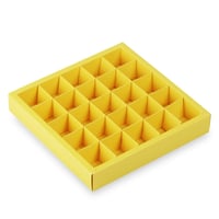 مجموعة (6) علب فاخرة للشوكليت والحلويات لون أبيض ب...