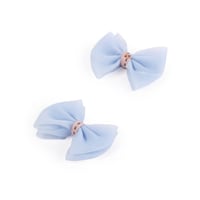 مجموعة (12) فيونكة تل بلون سماوي | 4.6 سم