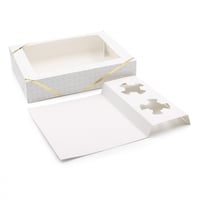 مجموعة (6) علب للفطائر والحلويات والتمريه بنافذة ش...