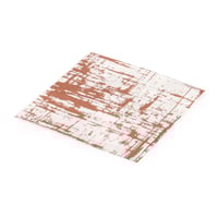 مجموعة (20) منديل أبيض فاخر بنمط روز جولد - طبقتين